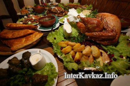 Основные блюда кавказской кухни